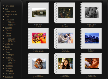 Visualizza tutti gli album combinando le sezioni Galleria - Link ad album e Galleria