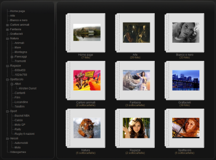 Visualizza tutti gli album combinando le sezioni Galleria - Link ad album e Galleria